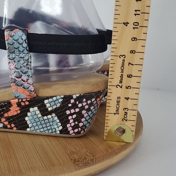 Alfani Women's Step 'N Flex Strappy Voyage Wedge Sandals Snakeskin Print Size 10 - Picture 4 of 11